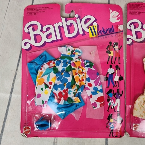Vintage 80s Barbie Clothing Deadstock Set of 4 Packages 1 Flair Ski Outfit - Picture 11 of 16